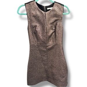 New without tags diane von furstenberg metallic designer dress size 4